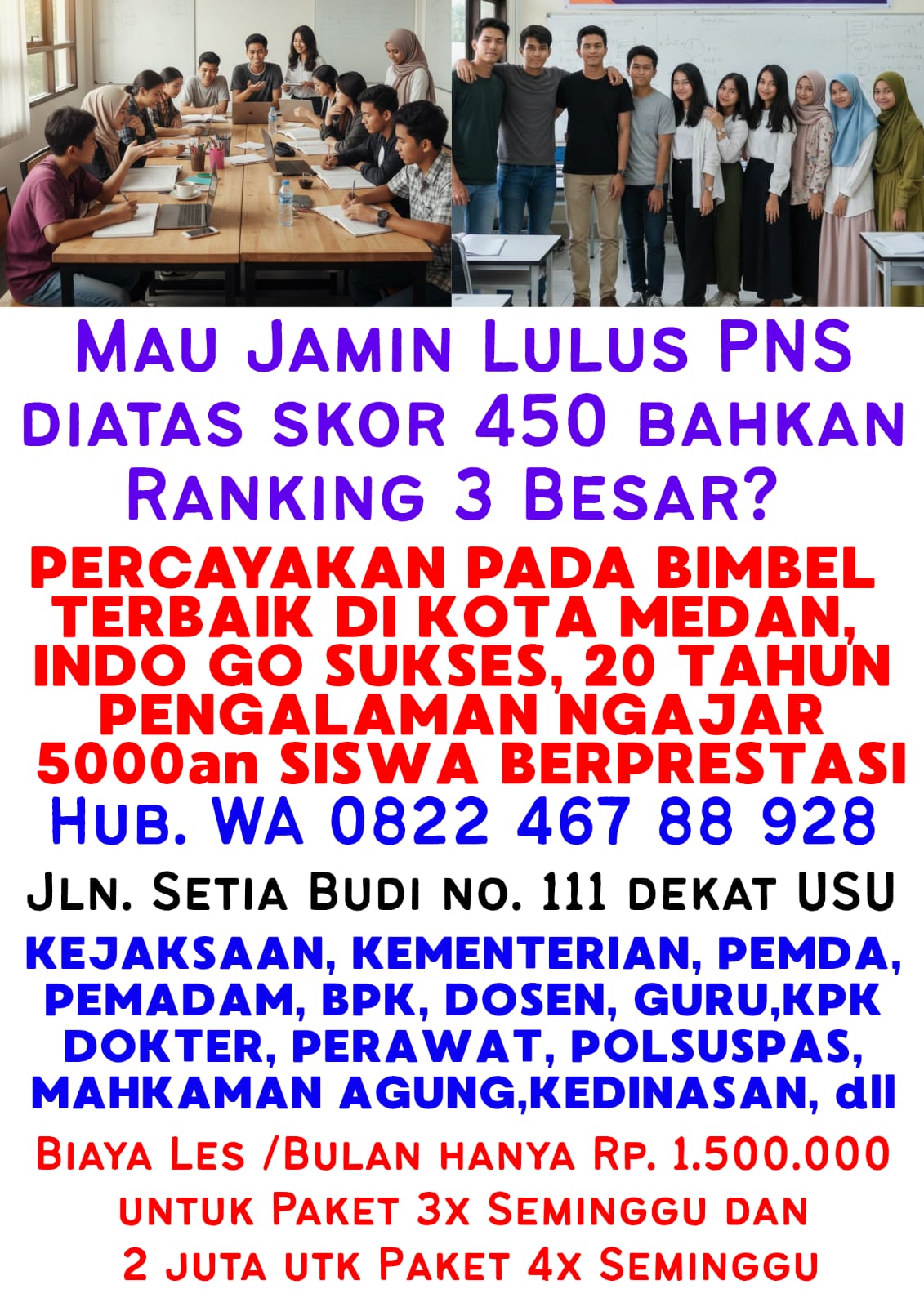 tempat bimbel cpns dan bumn di kota medan